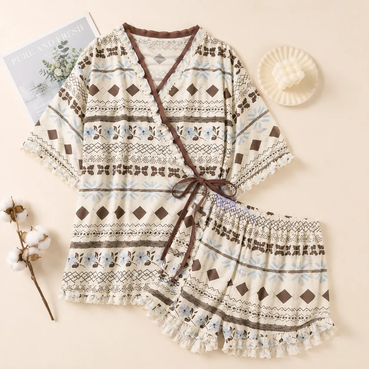 Pyjama Kimono Femme Léger Japonais