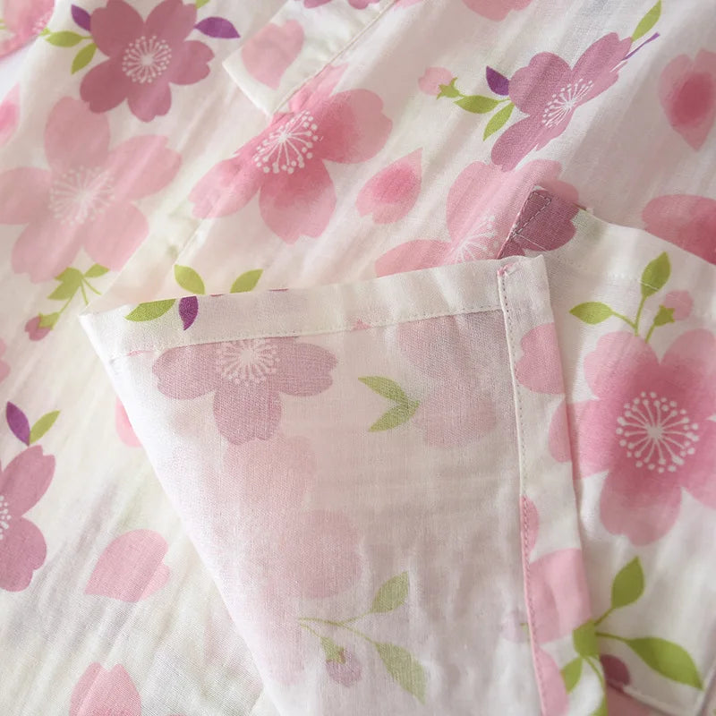 Pyjama Kimono Fleuri Femme de qualité