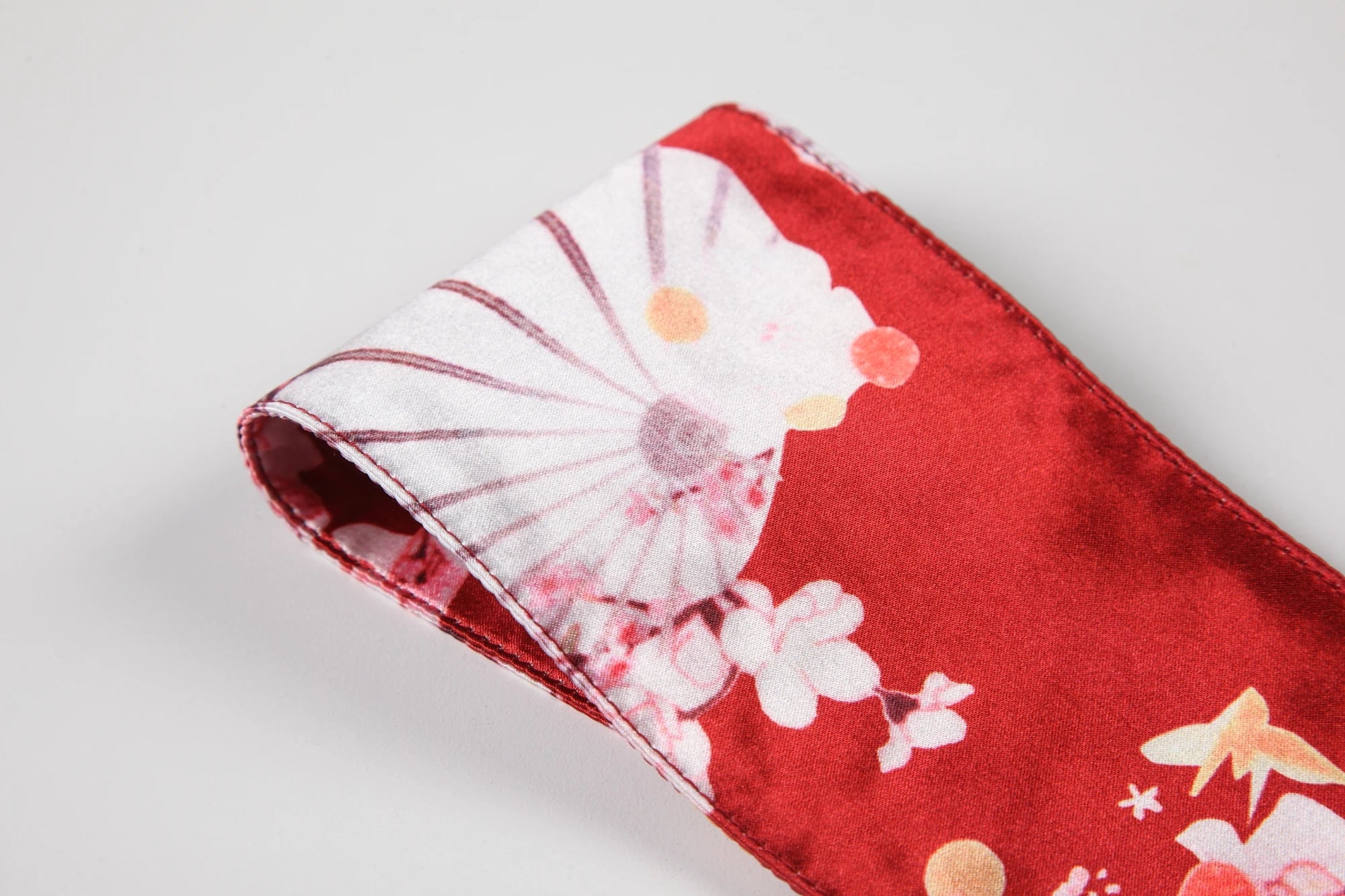 Peignoir Kimono Rouge Sakura pour nuit
