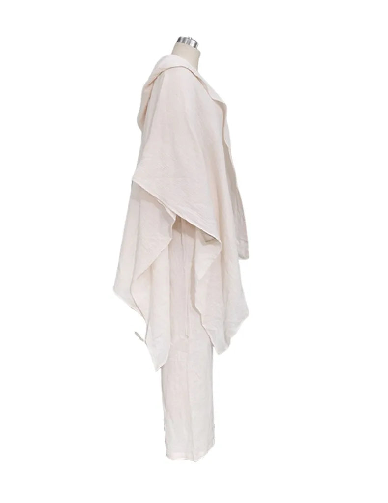 Ensemble Pyjama Kimono en Coton et Lin élégant

