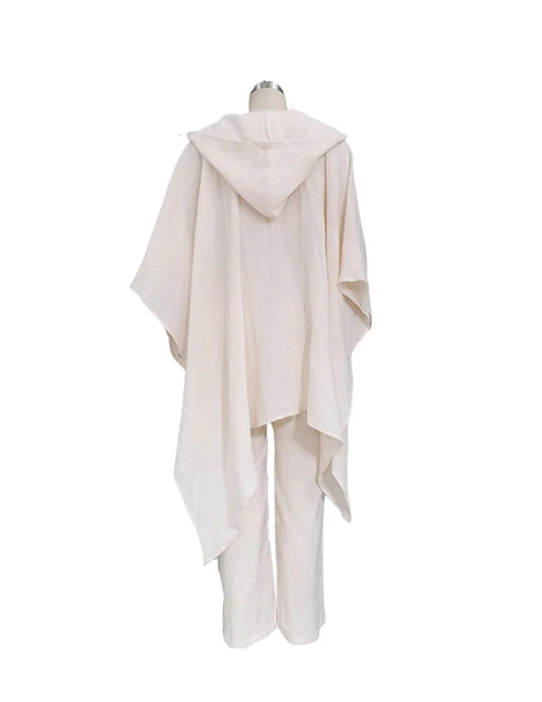 Ensemble Pyjama Kimono en Coton et Lin doux

