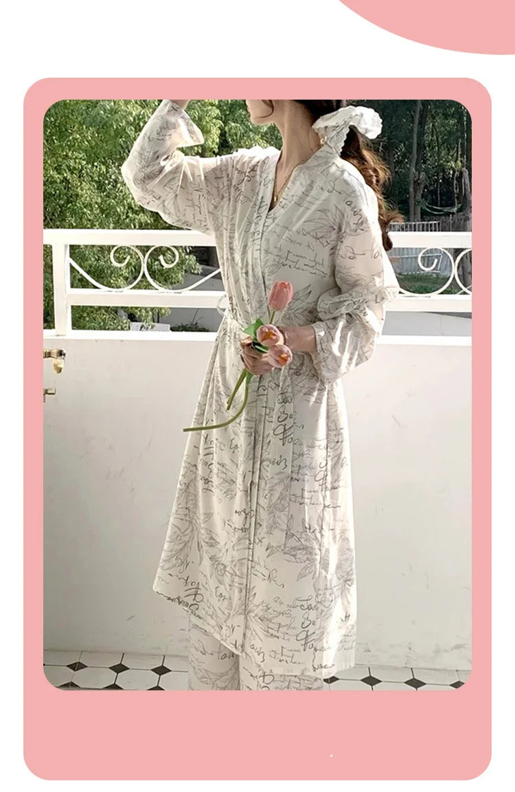 Pyjama Kimono Long Stylé de qualité