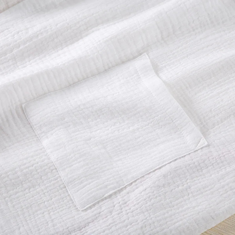 Pyjama Kimono en Coton Short Épuré avec poche