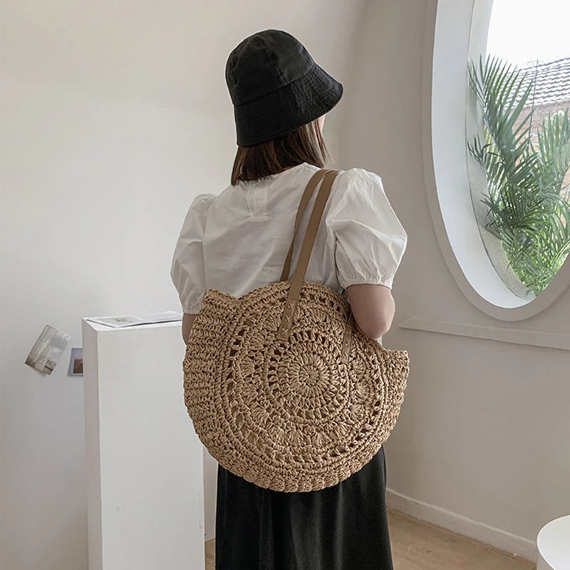 Sac Rond d’Été en Paille