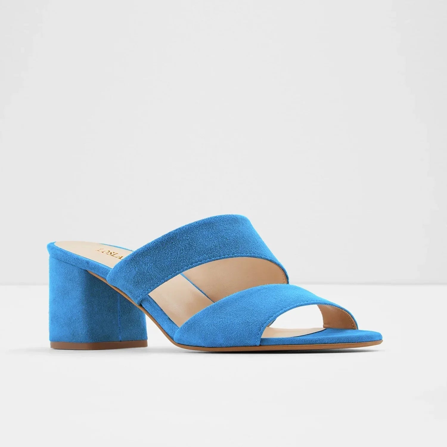 Sandales Légères à Talon Carré Bleu