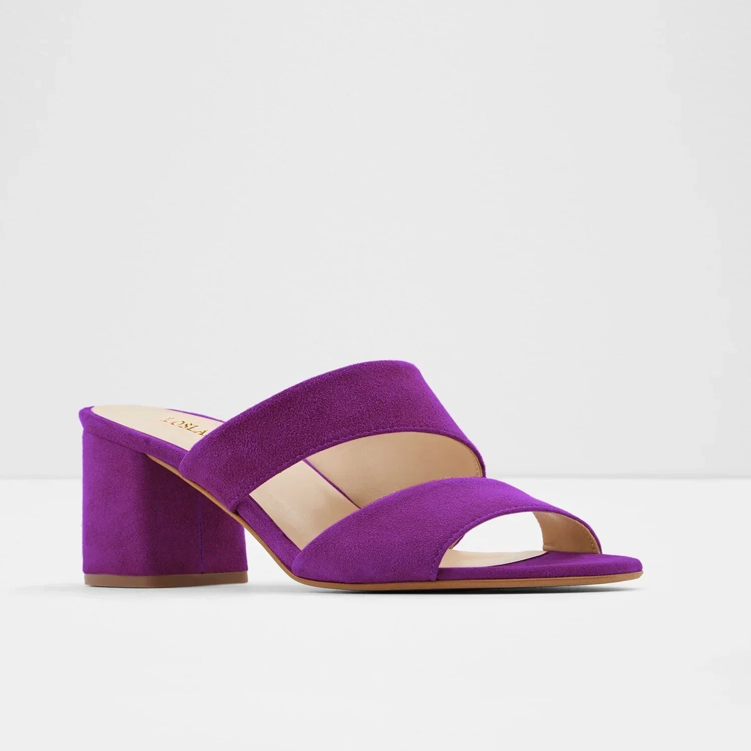 Sandales Légères à Talon Carré Violet