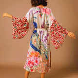 Veste Kimono Fleurie Femme