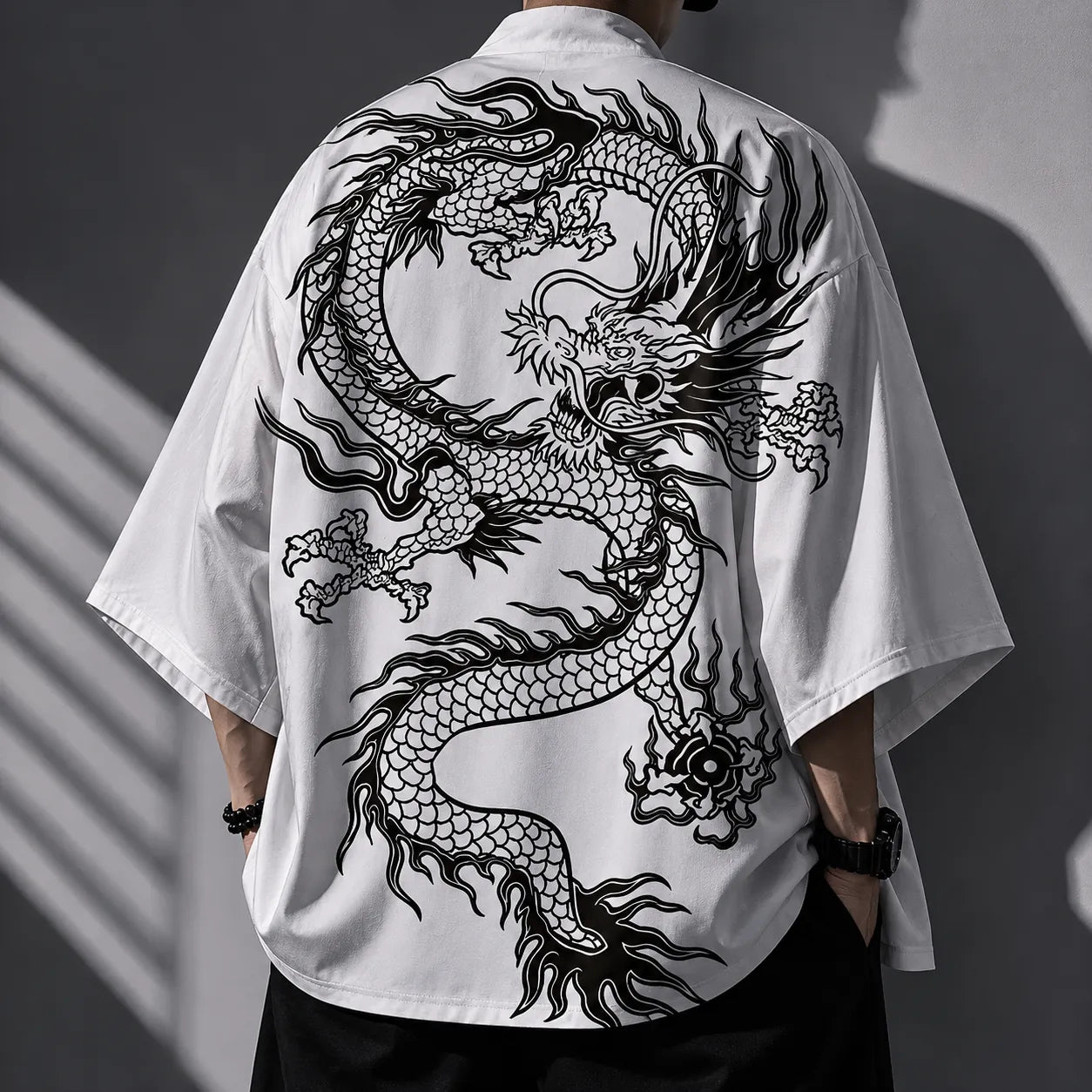 Veste Kimono Blanche Dagon
