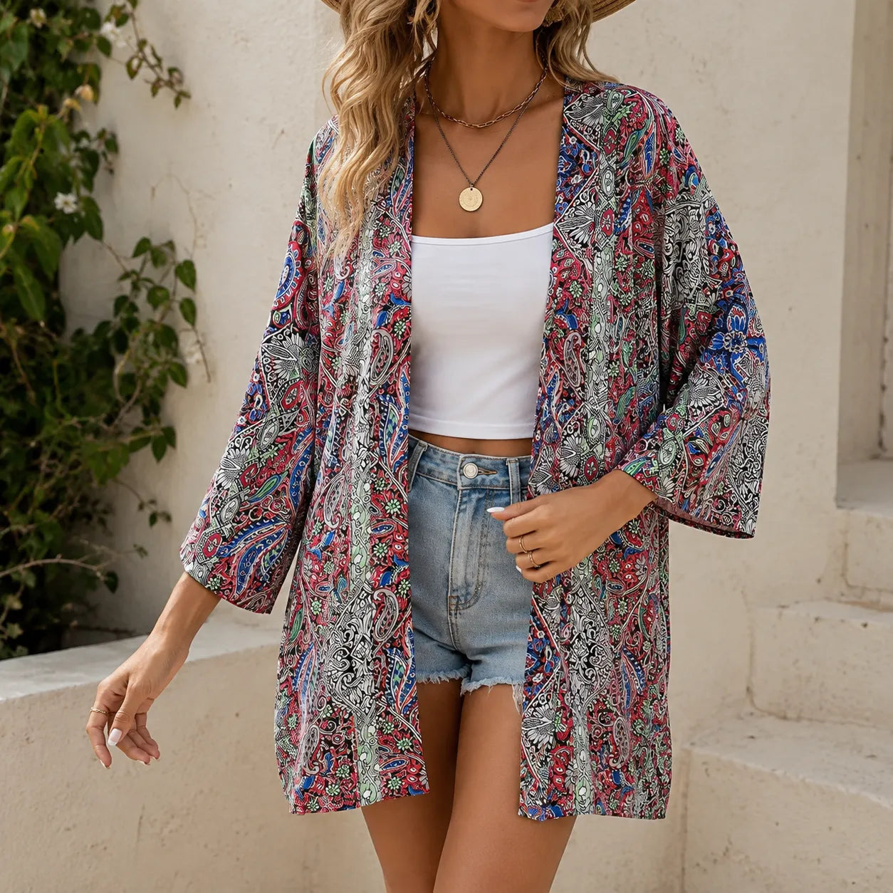 Veste Kimono Boho d’été