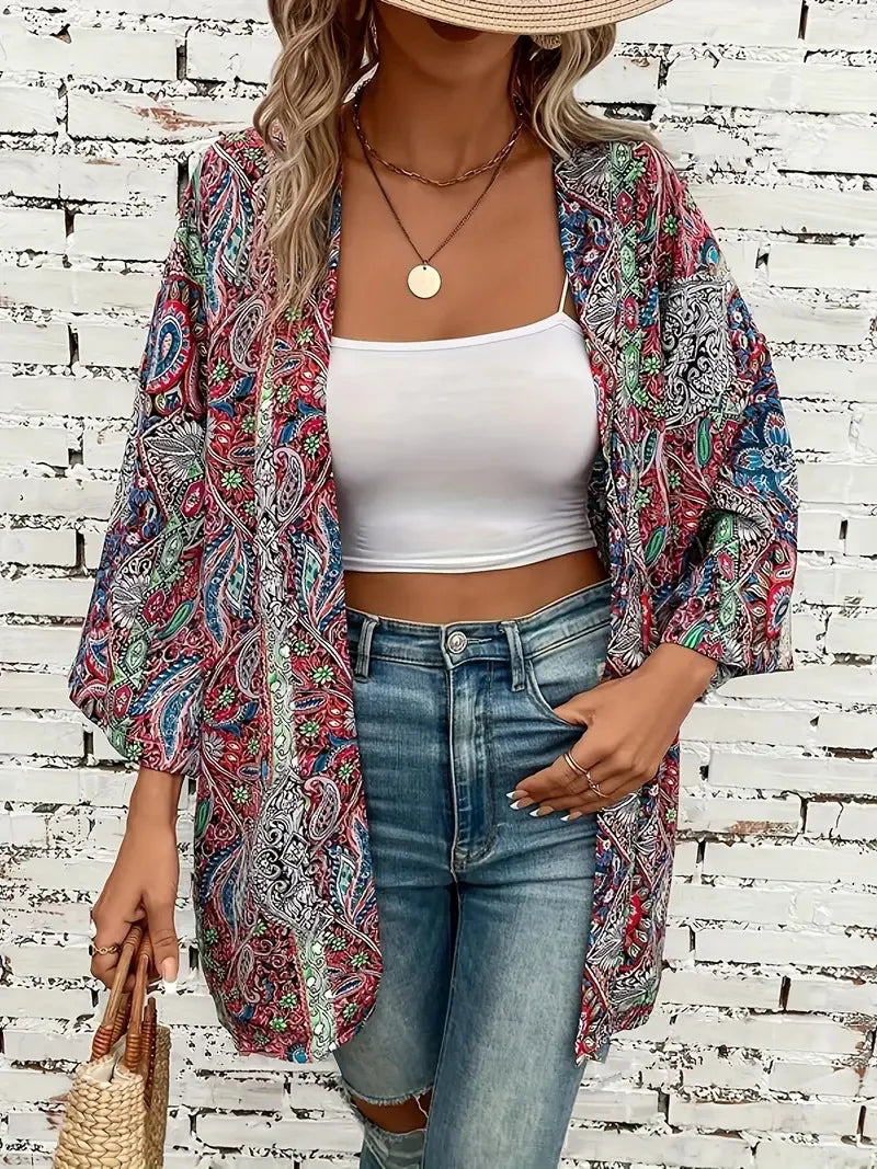 Veste Kimono Boho d’été Design