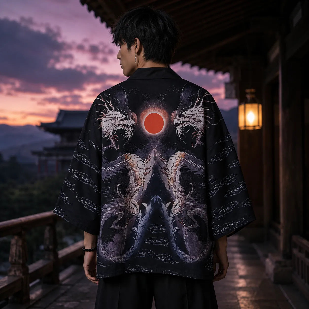 Veste Kimono Homme Dragons