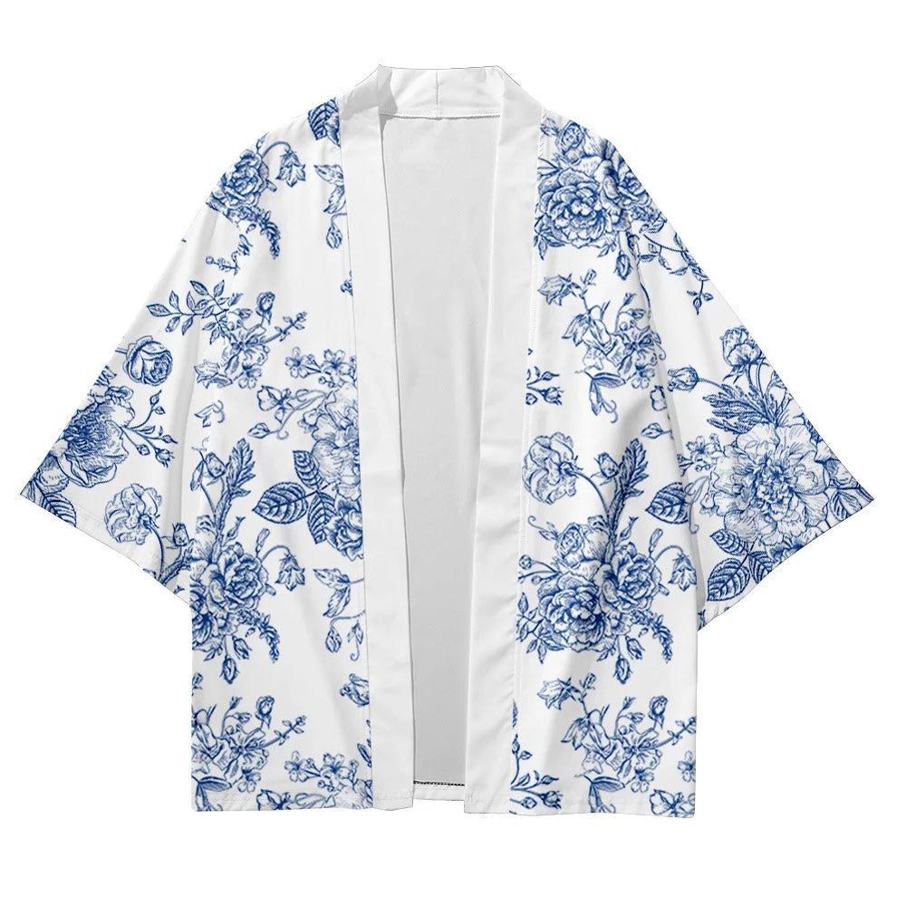 Veste Kimono Homme Fleurie Stylé