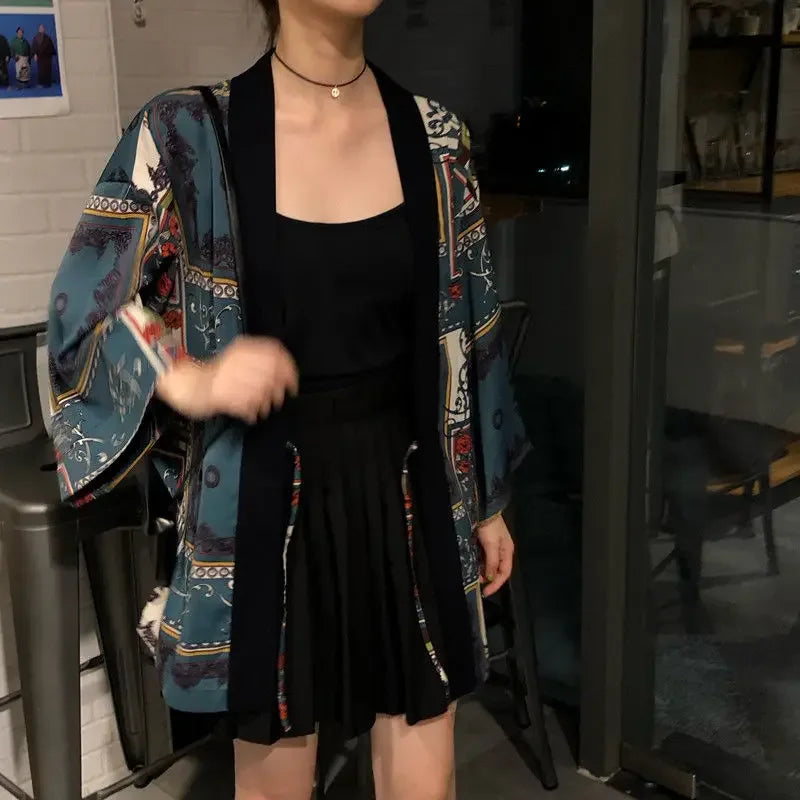 Veste Kimono à Lacets Femme