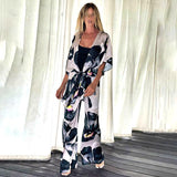 Ensemble Kimono Pantalon Fleuri