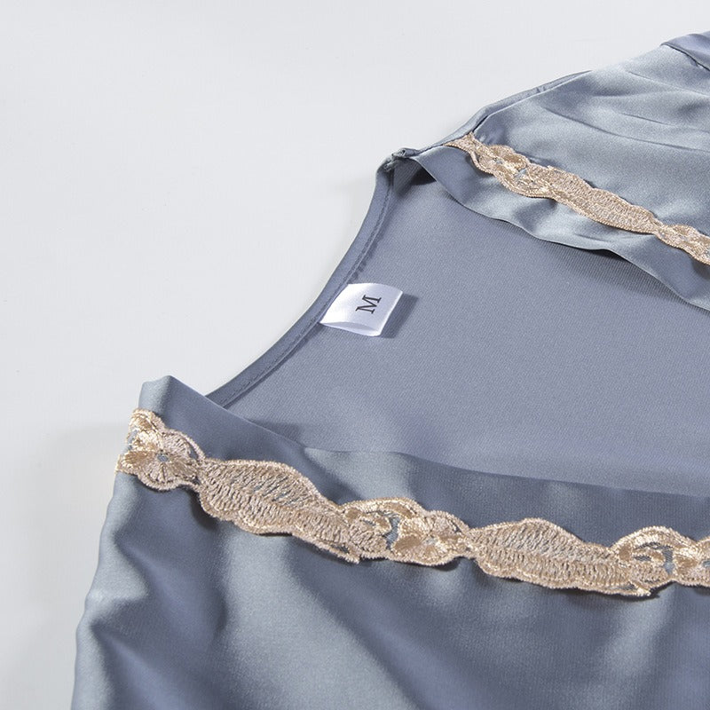Ensemble Nuisette Kimono Femme Col