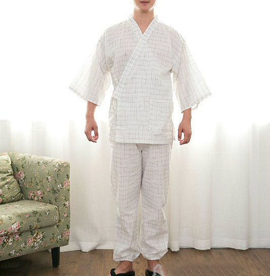 Jinbei Homme Blanc