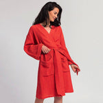 Kimono Coton Rouge