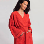 Kimono Coton Rouge