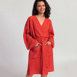 Kimono Coton Rouge