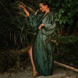 Kimono Femme Noir et Vert