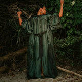 Kimono Femme Noir et Vert