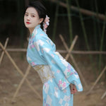 Kimono Japonais Bleu Ciel