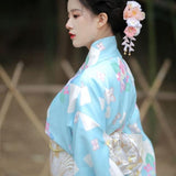 Kimono Japonais Bleu Ciel