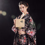 Kimono Japonais Femme Noir