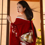 Kimono Japonais Femme Rouge