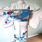 Kimono Japonais Traditionnel Femme Soie