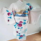 Kimono Japonais Traditionnel Femme Soie