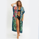 Kimono Long Fleuri Femme