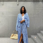 Kimono Plage Bleu