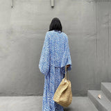 Kimono Plage Bleu