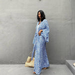 Kimono Plage Bleu