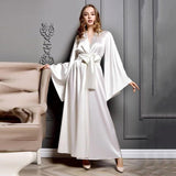 Kimono Satin Femme Blanc