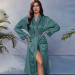 Kimono Satin Vert