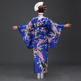 Kimono Traditionnel Bleu Japonais Femme