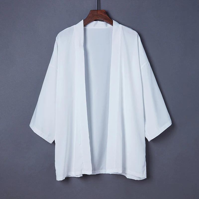 Kimono Court Blanc Devant