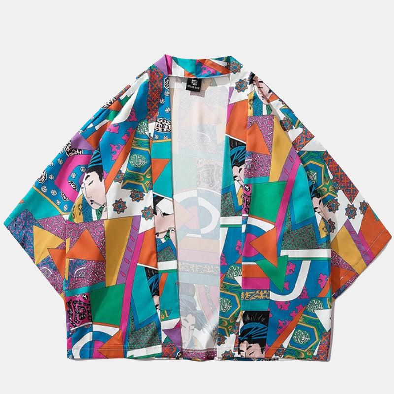 Kimono Court Femme Coloré Design