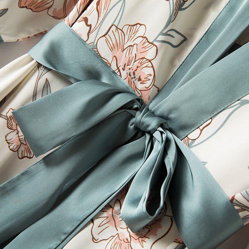 Kimono Satin Femme Nuit Design
