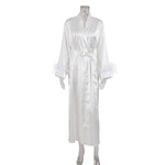 Peignoir Femme Blanc Doux