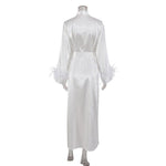 Peignoir Femme Blanc Doux