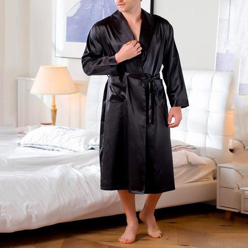 Peignoir Kimono Noir Homme