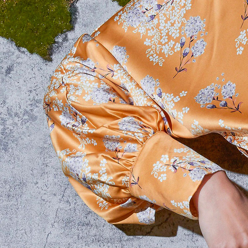 Peignoir Femme Motif Orange