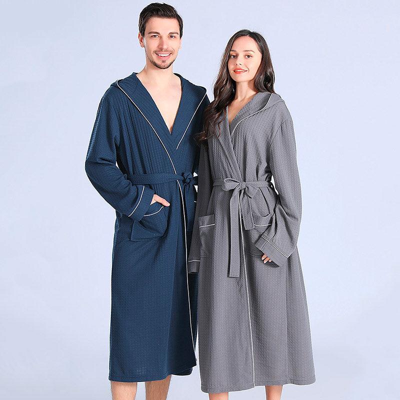 Peignoir de Bain Gris Femme Stylé