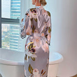 Pyjama Kimono Satin Femme