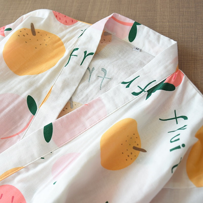 Pyjama Kimono Coton Col