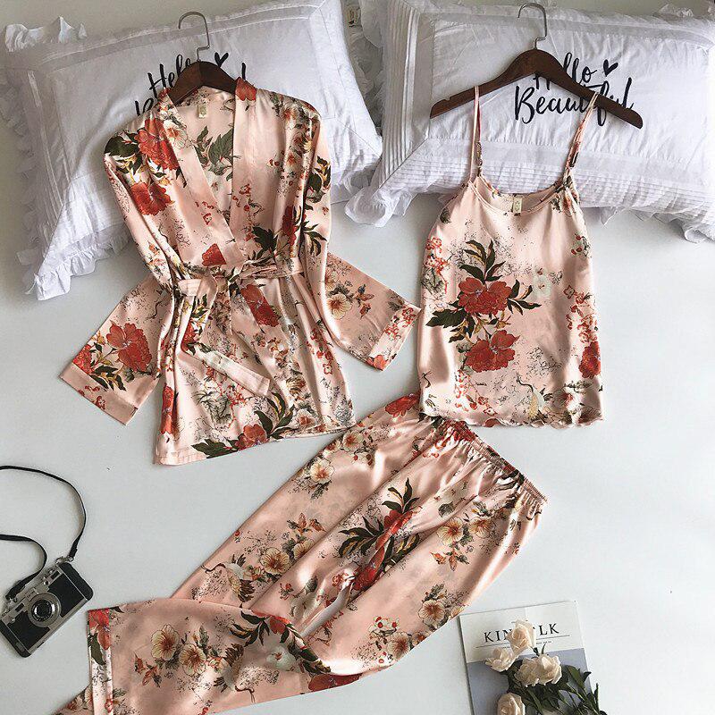 Pyjama Kimono Trois Pièces 3 Pièces
