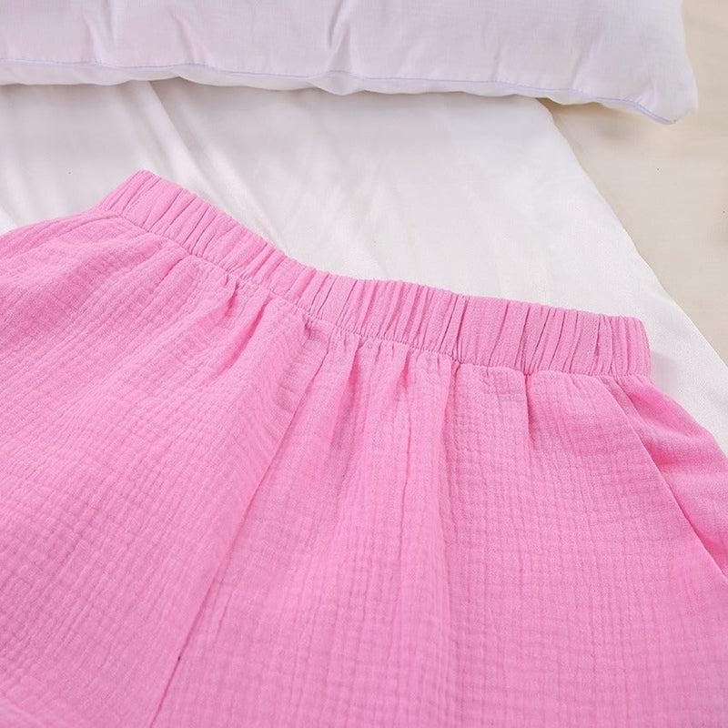 Pyjama Rose Femme Short